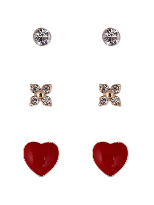 heart rush set of three earrings - 852893 - Very Small Image - 1