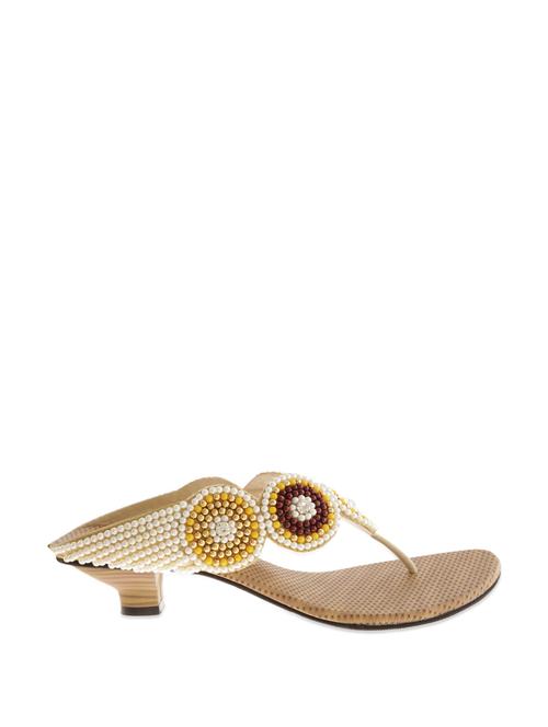 Embellished Everyday Wear White Sandals - 85292 - Very Small Image - 1