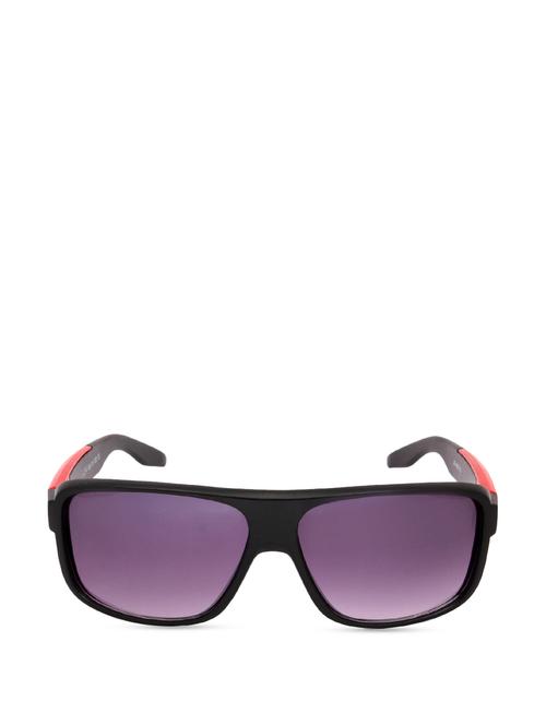 rectangular red & black sunglasses - 853780 - Very Small Image - 1