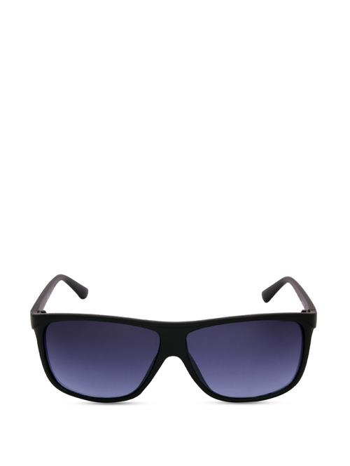 matte black &blue rectangular sunglasses - 853825 - Very Small Image - 1