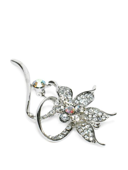 silver plated flower brooch - 853923 - Very Small Image - 1
