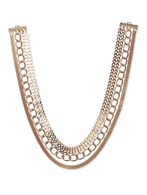 gold multi chain chunky necklace - 854326 - Very Small Image - 1