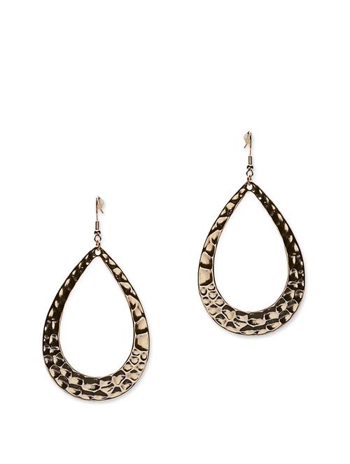 gold engraved drop earrings - 854359 - Very Small Image - 1