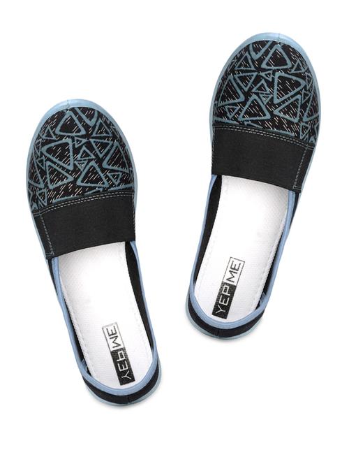 Grey Printed Fabric Shoes - 856200 - Very Small Image - 1