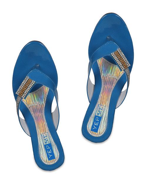 Blue Wedge Sandals - 856286 - Very Small Image - 1
