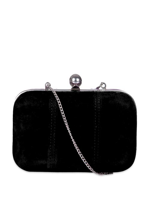 Black suede box clutch - 857547 - Very Small Image - 1