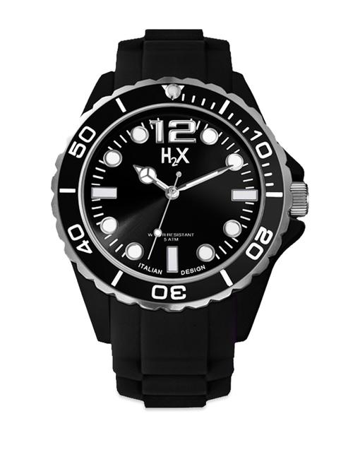 black  silicone strap watch - 85949 - Very Small Image - 1