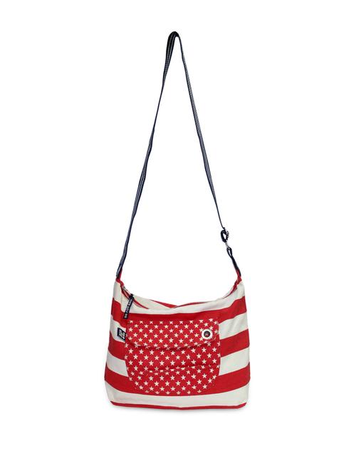 red and white stripes sling bag - 860404 - Very Small Image - 1