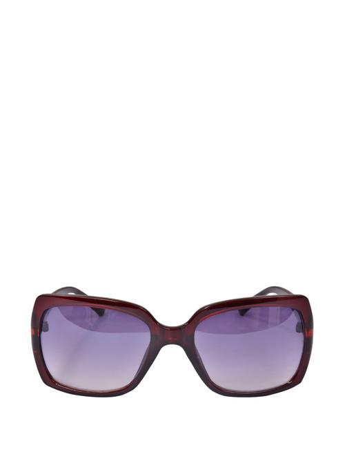 cherry red and grey rectangular sunglasses - 860953 - Very Small Image - 1