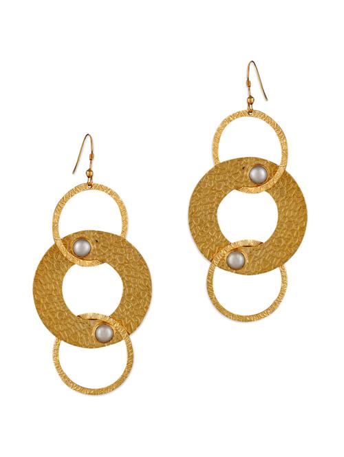 gold hoop loop earrings - 861056 - Very Small Image - 1