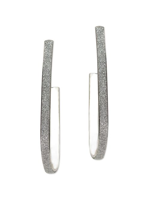 silver plated hook earrings - 861647 - Very Small Image - 1