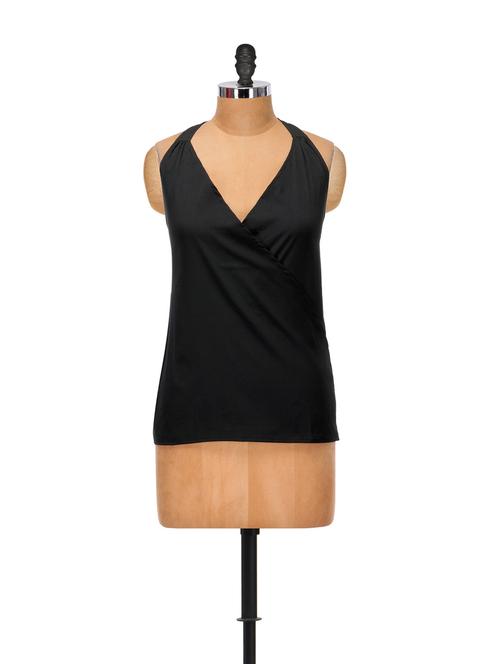 Black cross-over chic top - 861959 - Very Small Image - 1