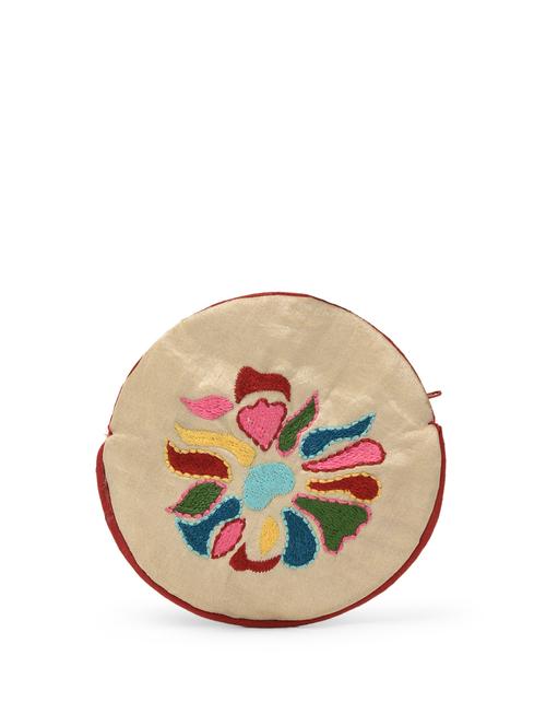 embroidered round coin pouch - 863069 - Very Small Image - 1