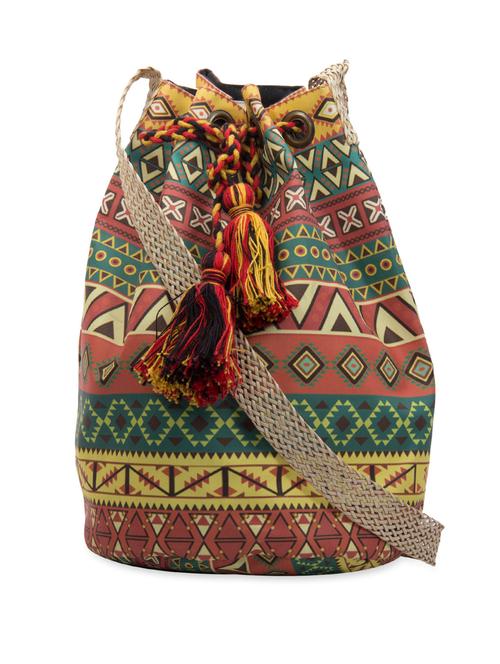 multi-coloured aztec print cross body bag - 863512 - Very Small Image - 1