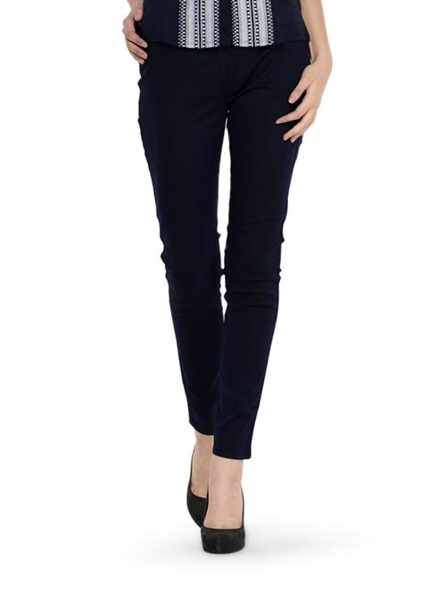navy blue fitted trousers - 864083 - Very Small Image - 1