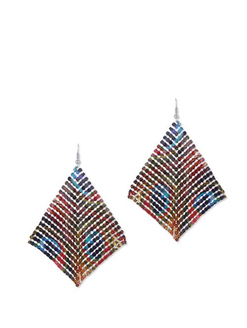 stylish multicolor patterned earrings - 865959 - Very Small Image - 1