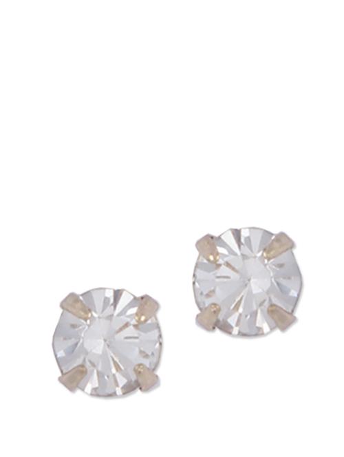 diamante solitaire style earrings - 866005 - Very Small Image - 1