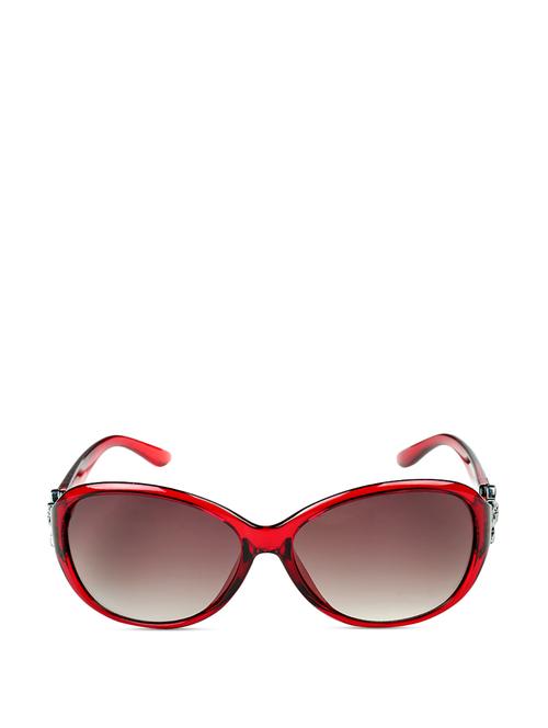 red and brown oval sunglasses - 88064 - Very Small Image - 1