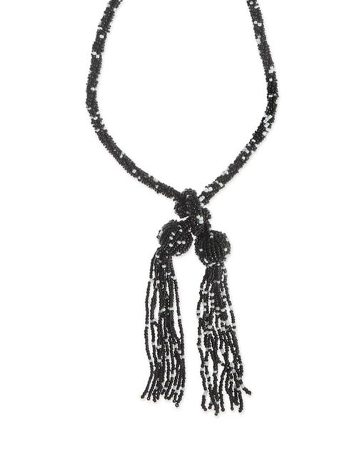 black beaded necklace - 88497 - Very Small Image - 1