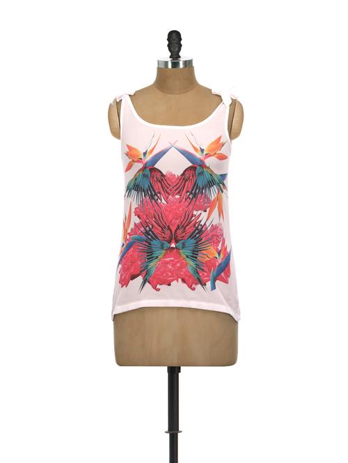 white printed tank top - 88594 - Very Small Image - 1