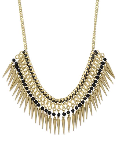chic gold spikes neckpiece - 886251 - Very Small Image - 1