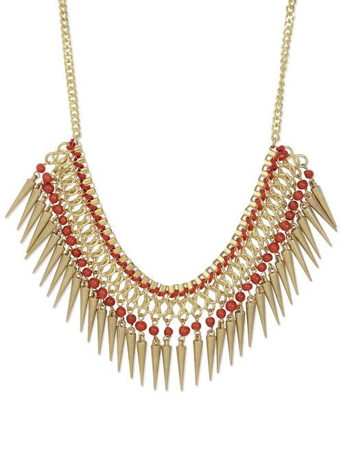 chic gold spikes neckpiece - 886253 - Very Small Image - 1