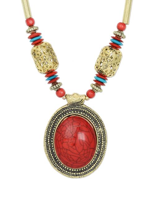 chic oval stone neckpiece - 886275 - Very Small Image - 1