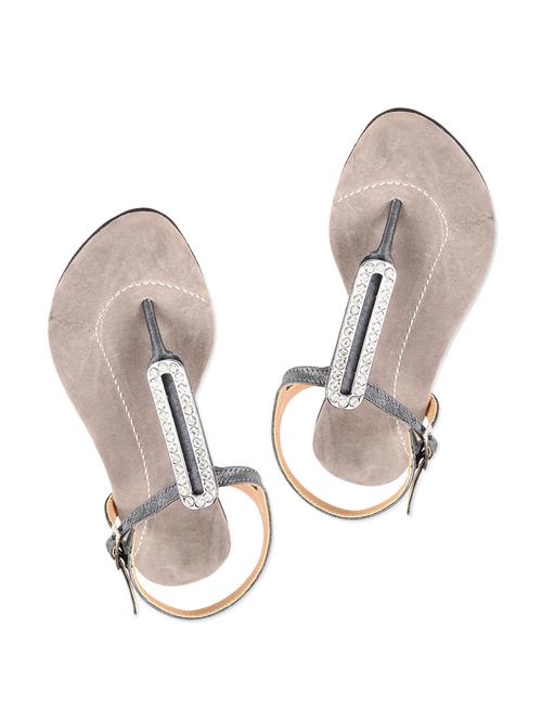 grey flats with stone embellishments - 886365 - Very Small Image - 1