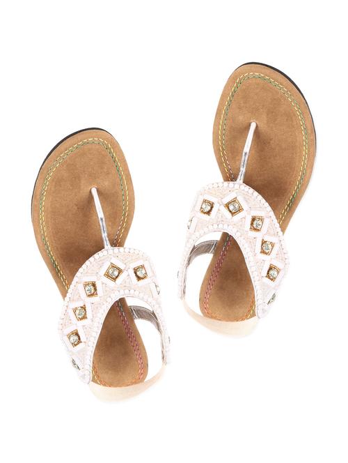 heavily embellished white party sandals - 886370 - Very Small Image - 1