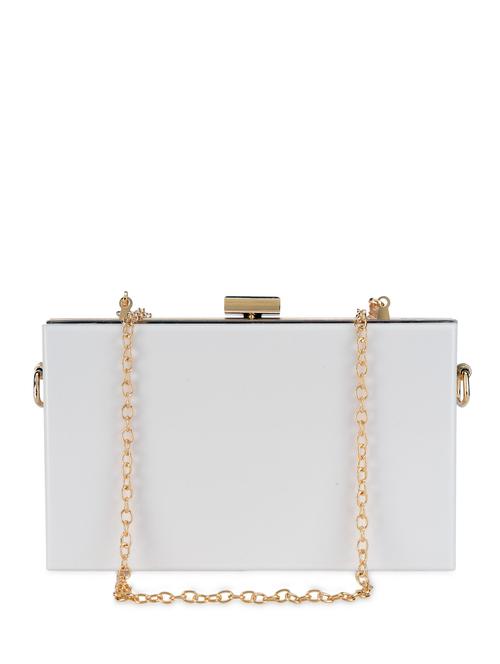 white Acrylic Clutch - 886374 - Very Small Image - 1