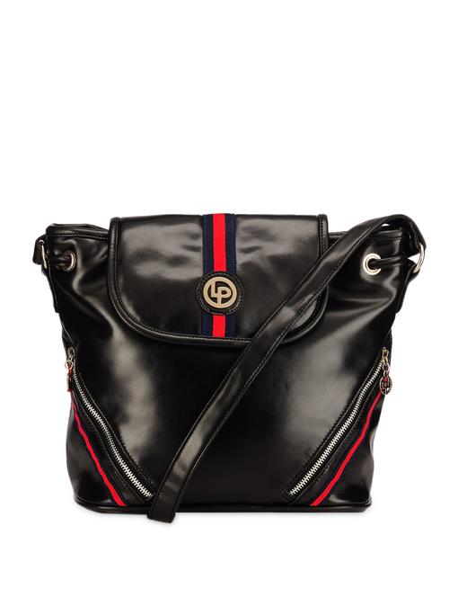 black shiny leatherette handbag - 886429 - Very Small Image - 1