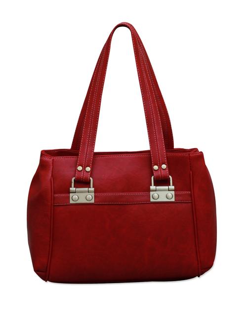 sleek scarlet leatherette handbag - 888458 - Very Small Image - 1