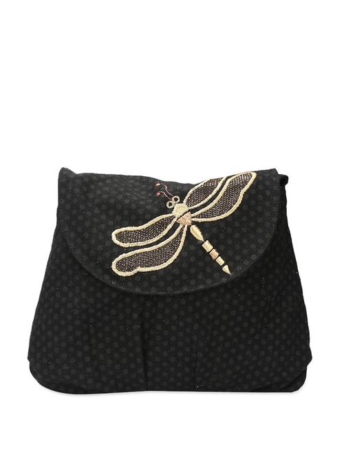 quirky black dragon fly sling bag - 888543 - Very Small Image - 1