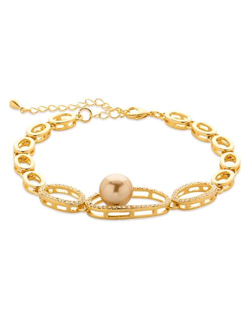 Embellished Chic Gold Bracelet - 889529 - Very Small Image - 1