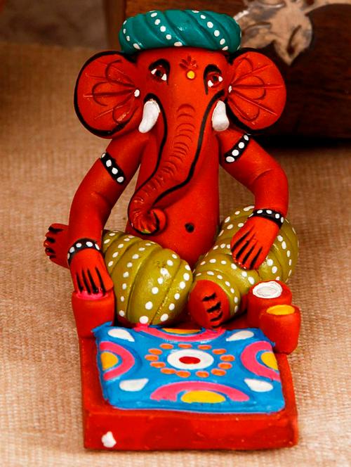 ganesha with rangoli - 891481 - Very Small Image - 1