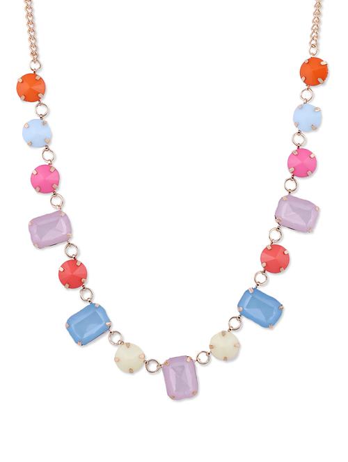 Multicolor Necklace With Acrylic Beads - 89196 - Very Small Image - 1