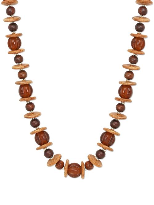 brown bead simple neckpiece - 892437 - Very Small Image - 1