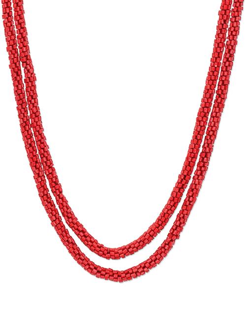 red bead multistring neckpiece - 892445 - Very Small Image - 1