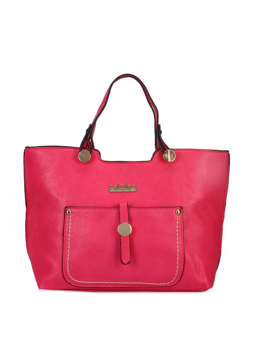 hot pink leatherette classic tote - 893544 - Very Small Image - 1