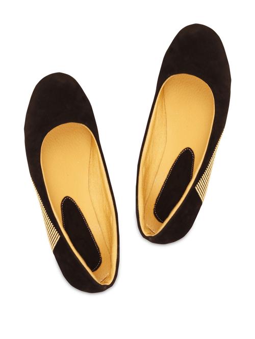 Black suede leather ballerinas - 893653 - Very Small Image - 1