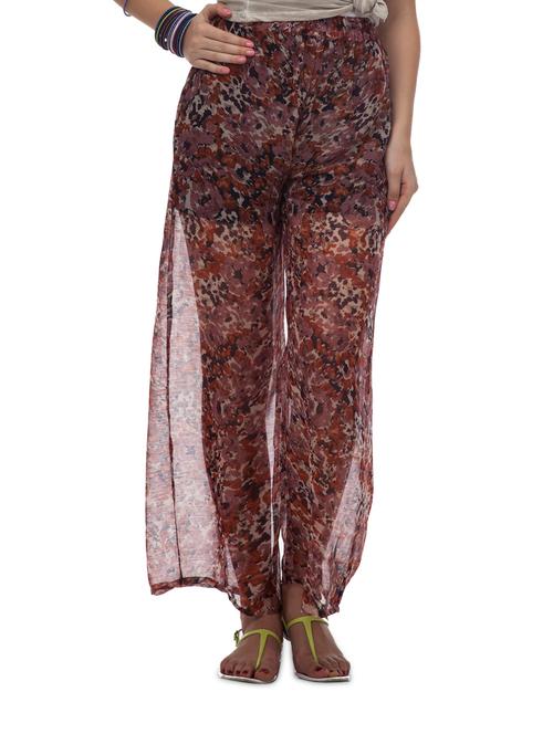multicoloured printed pants - 894330 - Very Small Image - 1