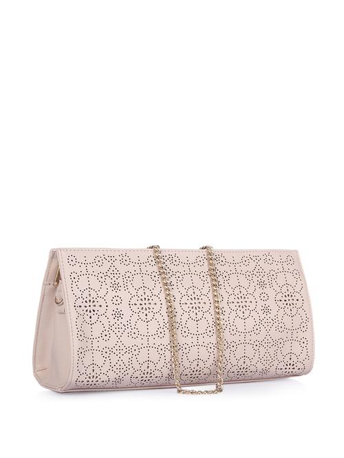 Pink laser cut stylish clutch bag - 895084 - Very Small Image - 1