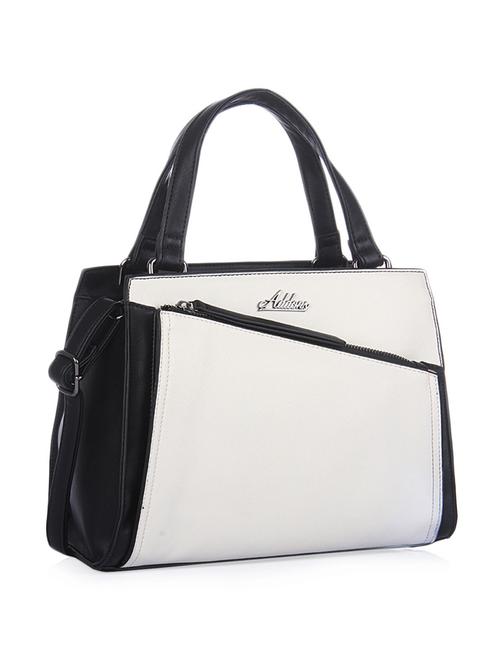 Stylish off-white and black tote bag - 895091 - Very Small Image - 1