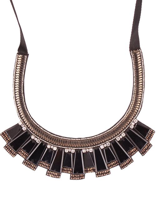 black embellished necklace - 895341 - Very Small Image - 1