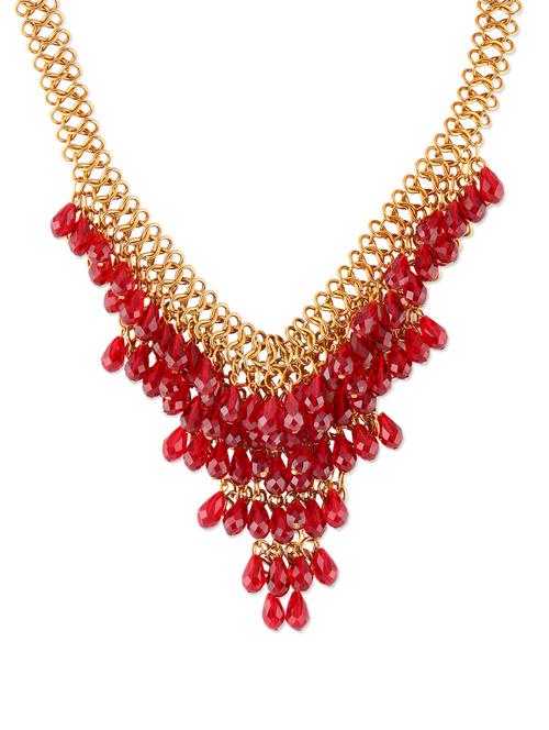 red tear drop necklace - 895371 - Very Small Image - 1
