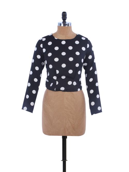 polka print monochrome top - 895454 - Very Small Image - 1
