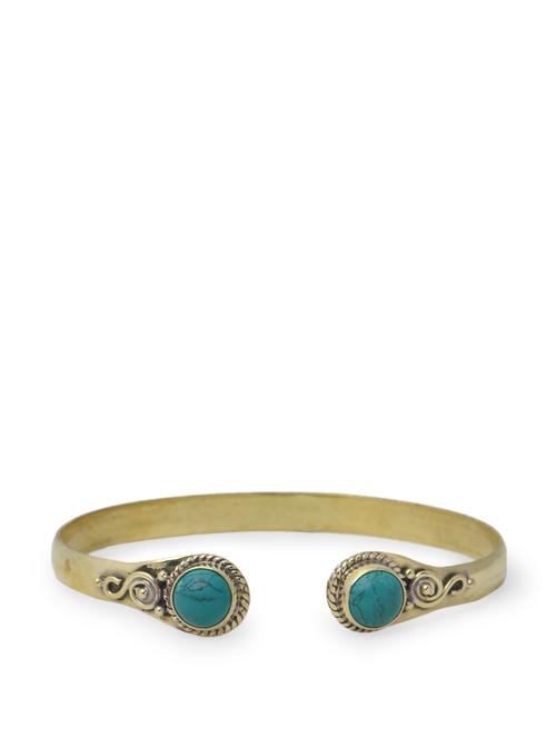 Adjustable sea green stone cuff - 895675 - Very Small Image - 1