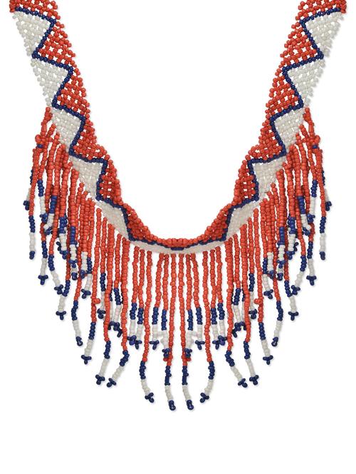 colourful rainfall seed bead necklace - 895686 - Very Small Image - 1