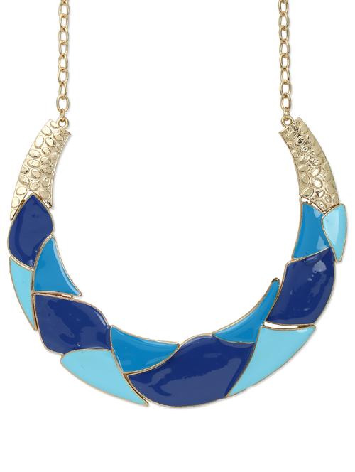stylish blue choker necklace - 896720 - Very Small Image - 1
