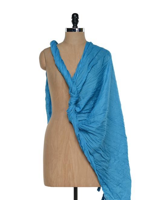 blue  cotton dupatta - 897376 - Very Small Image - 1